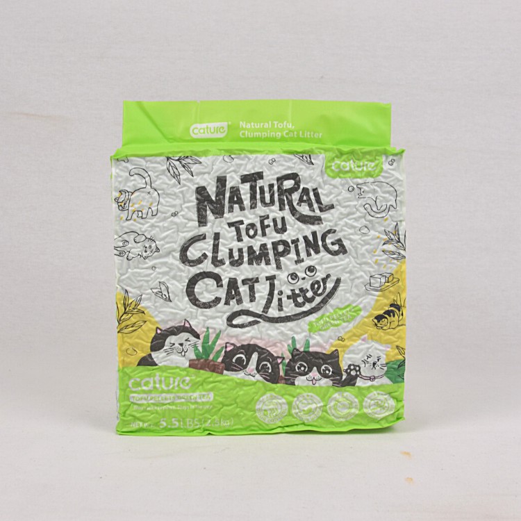 

CATURE Pasir Kucing Natural TOFU Clumping Litter GREENTEA 2,4kg