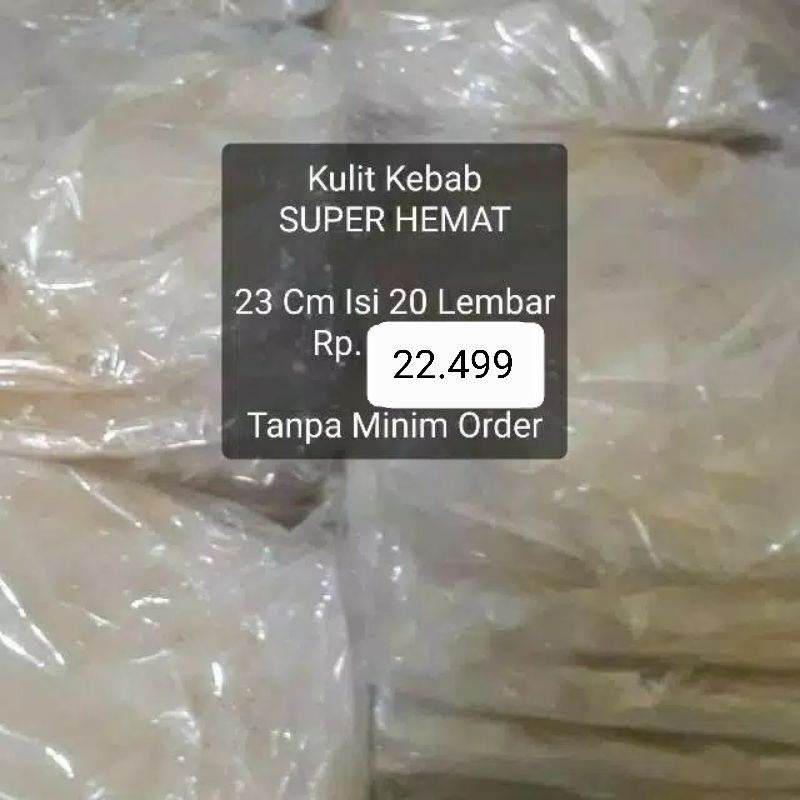 Kulit Kebab Harga Super Hemat 23 Cm Isi 20 Lembar Tortila Enak Tortilla Top