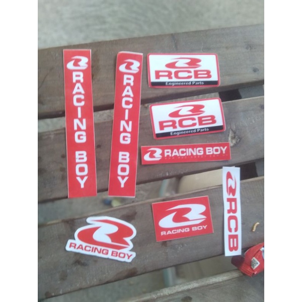 stiker paket racingboy - stiker skok rcb - stiker herex racing - stiker rcb part