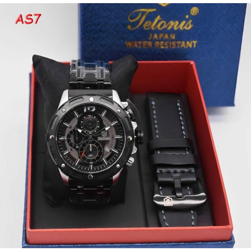 Big Sale Jam Tangan Tetonis Jam Tangan Kulit Fashion Original Chronograph