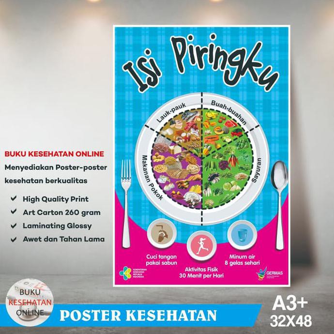

Poster Kesehatan GIZI SEIMBANG - LAMINATING GLOSSY TERBATAS