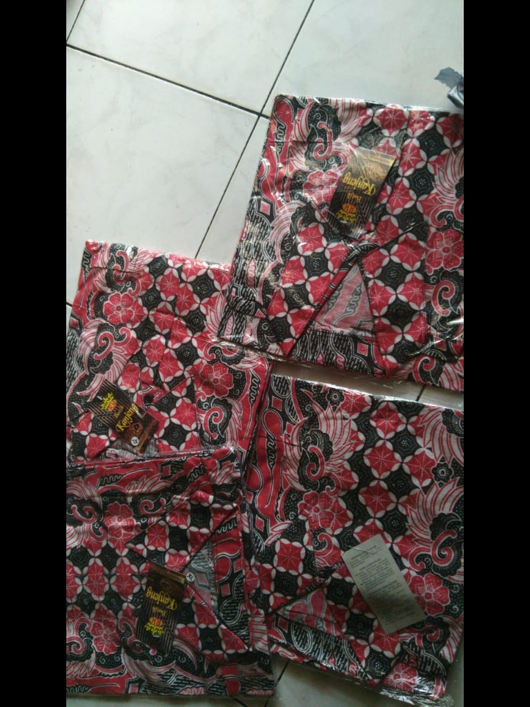 Bswart Batik Hrb026 Kenongo Hem Pendek Padi Pekalongan M L Xl Batik Pria Murah Modern Grosir