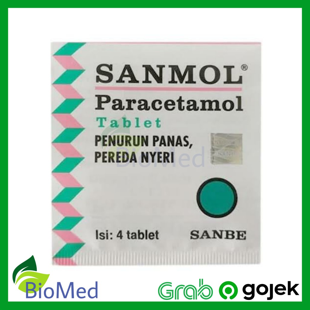 SANMOL TABLET - Obat Demam Pusing Sakit Kepala Tahan Sakit