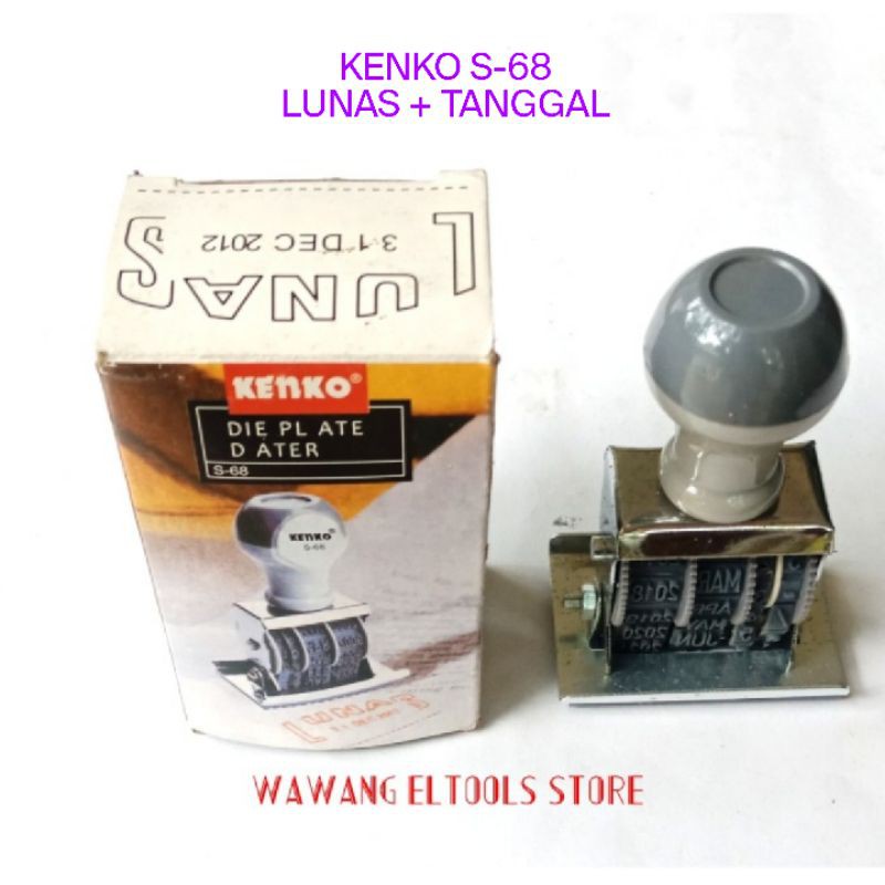 

STEMPEL LUNAS + TANGGAL KENKO S-68 /ORIGINAL/Kuat/Tahan Lama/Tinggi 8 Cm