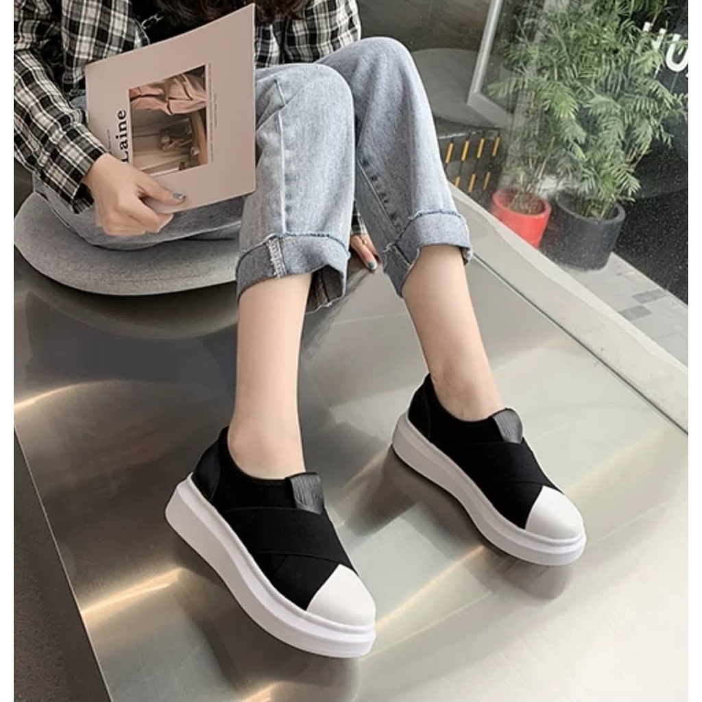 AGI2226 sepatu wanita murah sepatu fashion import sneakers wanita terbaru kekinian cod jakarta