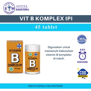 Jual VIT B KOMPLEX IPI - 45 Tablet | Shopee Indonesia