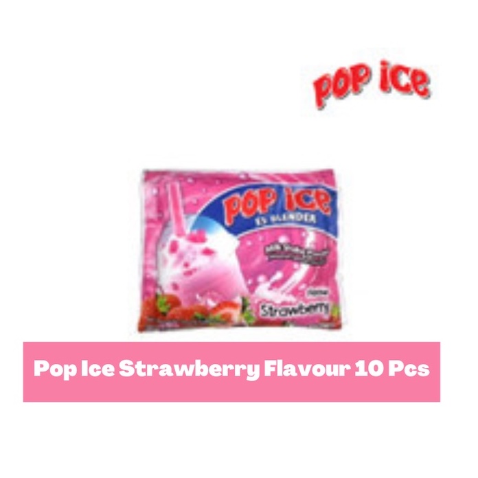 

POP ICE STRAWBERRY FLAVOUR 10 SACHET