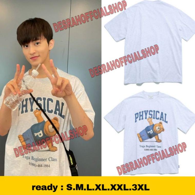 BigSale kaos Korean NCT MARK LEE  PHYSICAL BEAR YOGA print Murah BANGET.