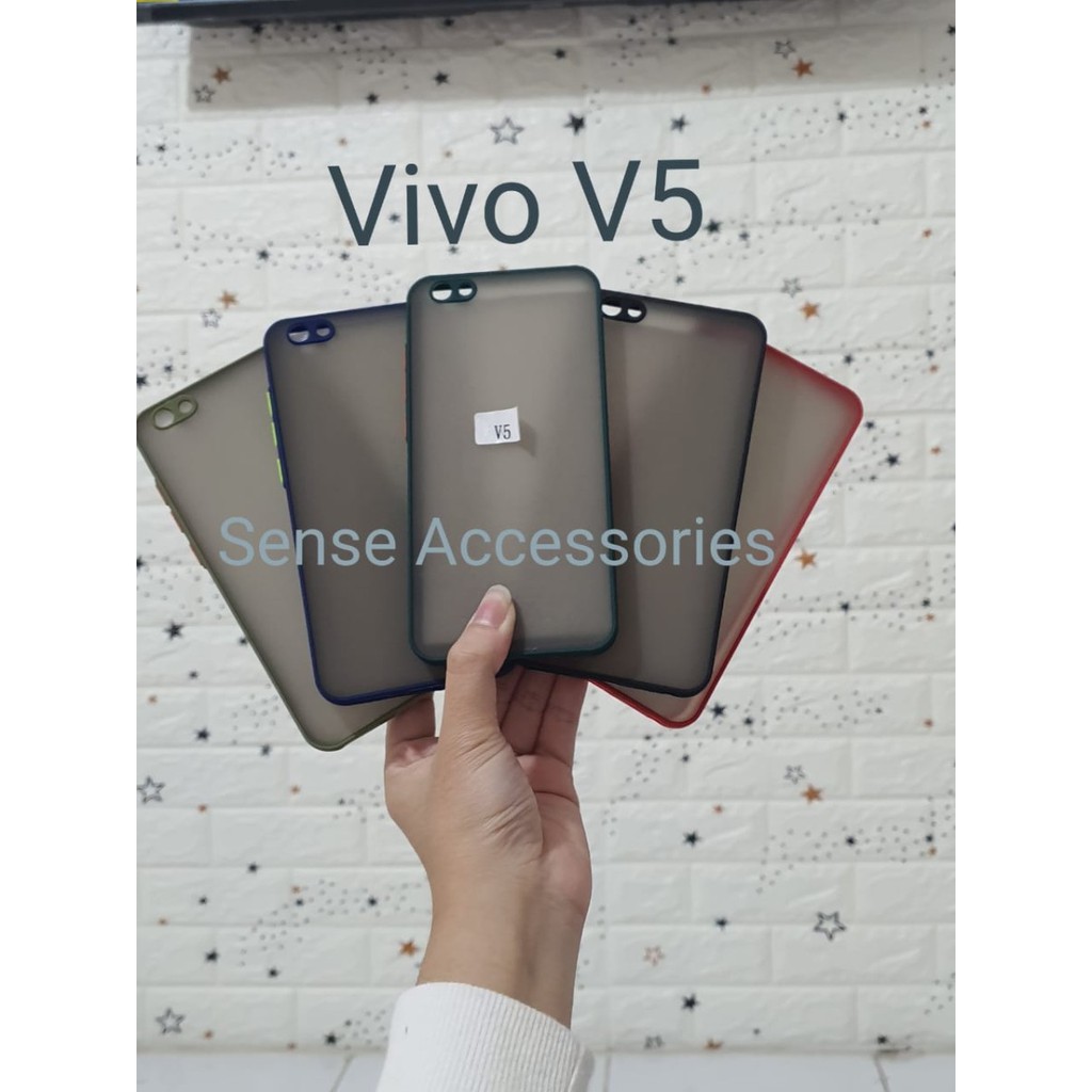 VIVO V5 Y67 V5 LITE Case Dove Matte Mychoice Transparan Slim Case Fuze Macaron