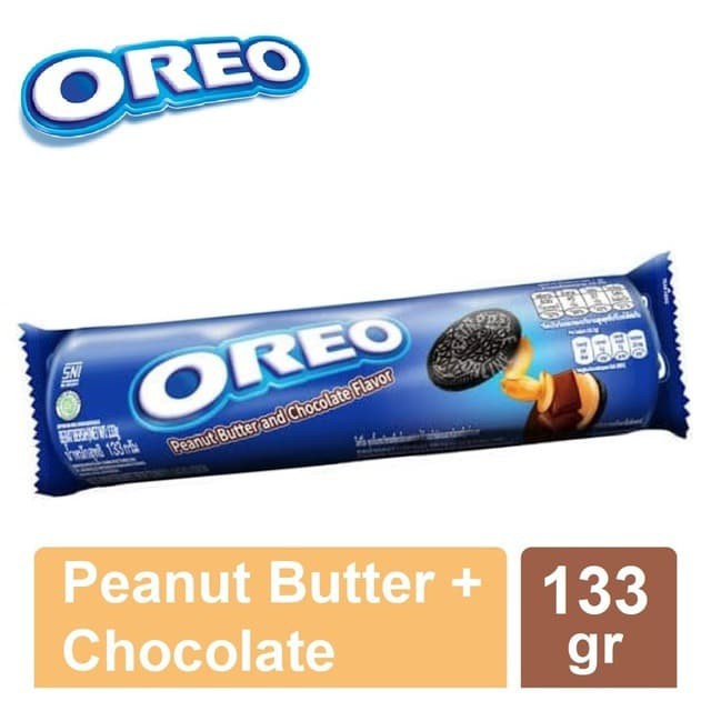 

Oreo Biskuit Sandwich Krim Peanut Butter and Chocolate Flavor 133gr