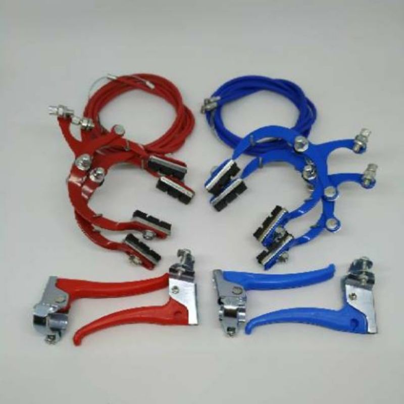 Rem BMX warna sepeda ukuran 12 16 18 20 24 26 27.5 1 set komplit