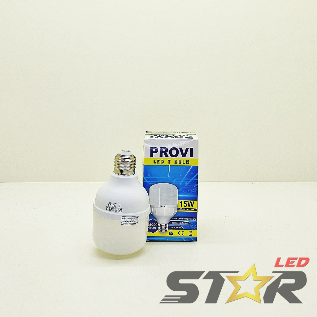 PROVI LED Bulb T 15W 20W Lampu Bohlam Tabung Murah Hemat Energi Irit Listrik 15 20 WATT Star