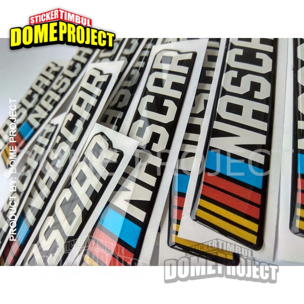 NASCAR STIKER MOTOR EMBLEM LENTUR AKSESORIS SEPEDA MOTOR