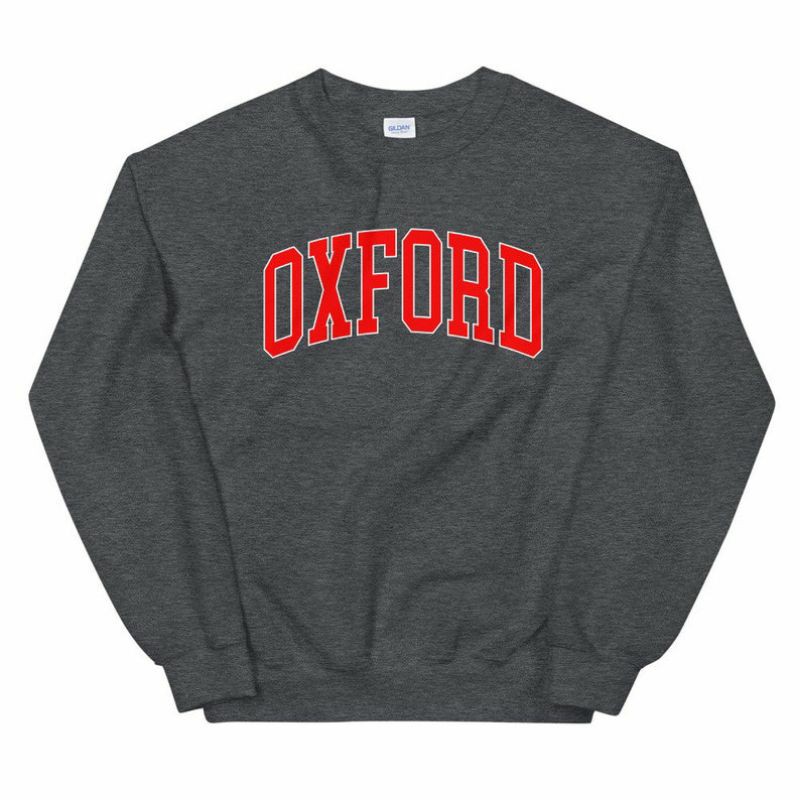 (S - 6XL) OXFORD England Sweatshirt Unisex BIGSIZE OVERSIZE Crewneck Sweater OXFORD University Jumbo Unisex S M L XL 2XL 3XL 4XL 5XL XXXXXL