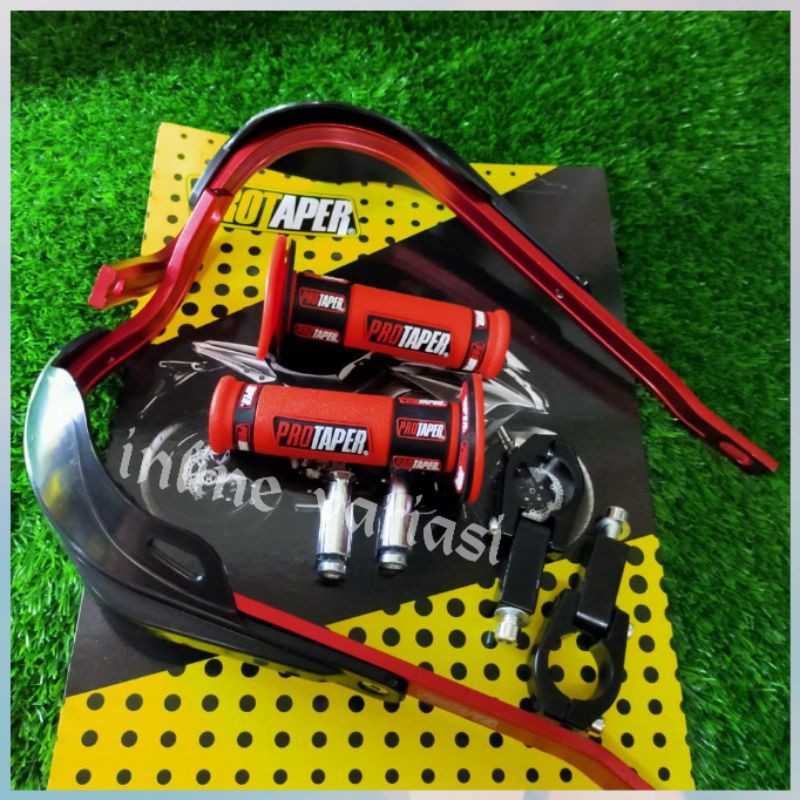 Jual hand guard tulang + cover protaper paket grip protaper universal