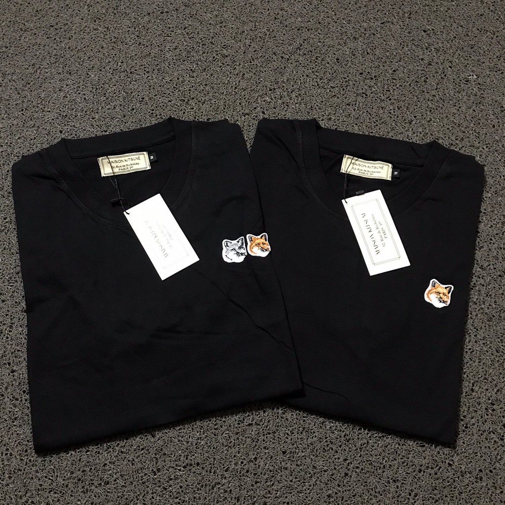 Kaos Maison Kitsune Baju Maison Kitsune T Shirt Maison Kitsune Original Premium Shopee Indonesia