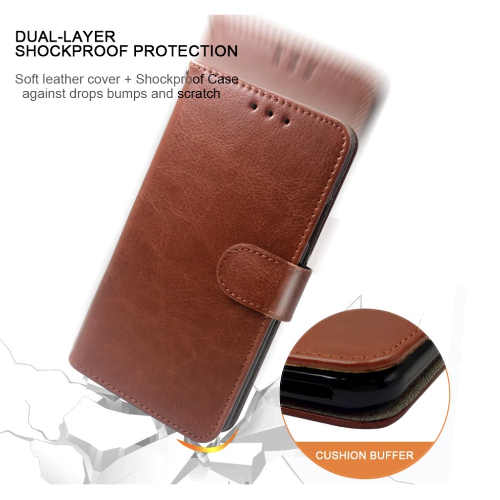 Oppo A15 2020 Flip Cover Wallet Leather Case