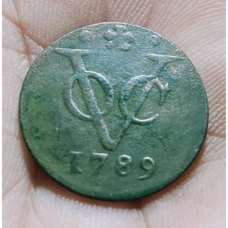 Koin VOC 1 Duit Holland 1789