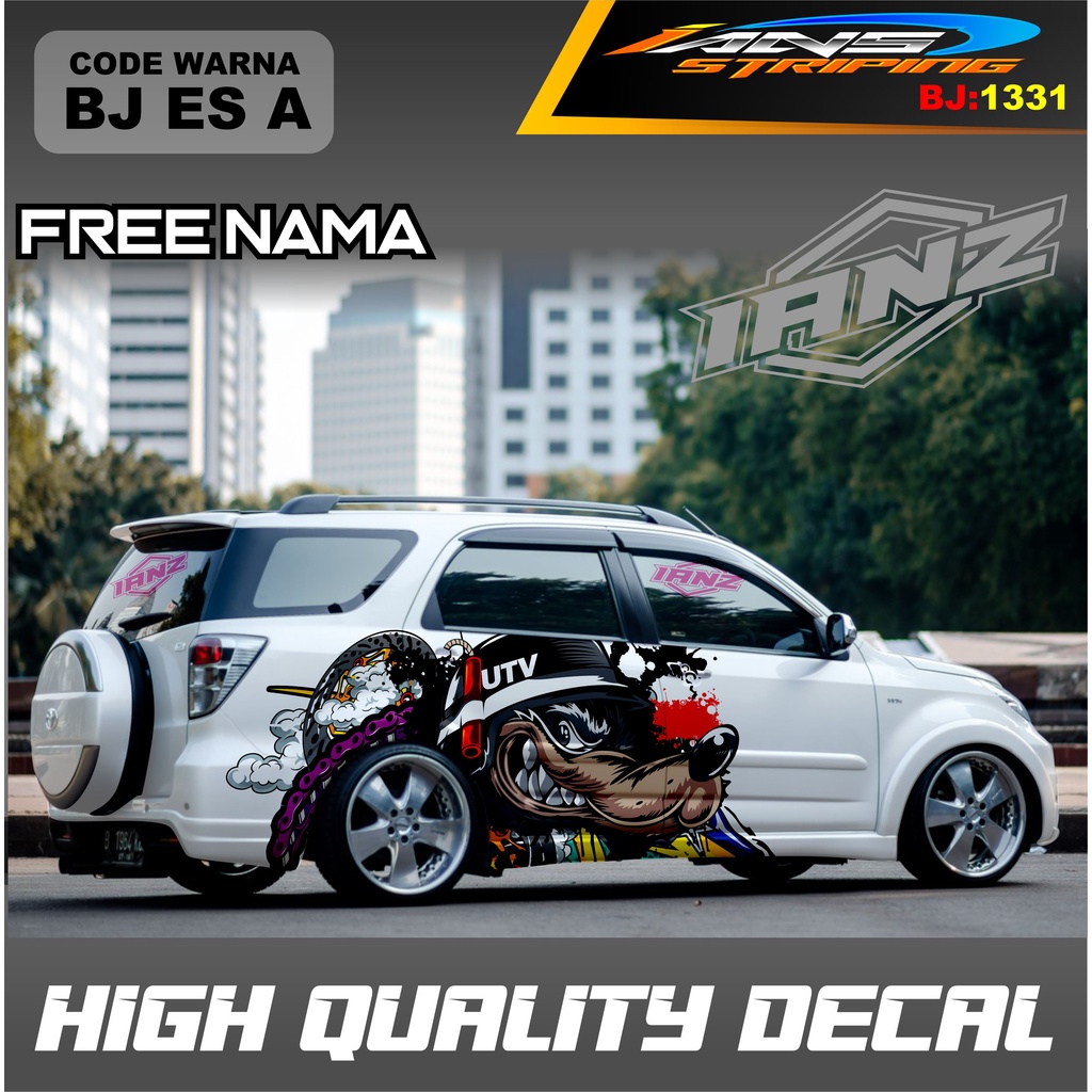 DECAL STIKER MOBIL TERIOS EXPANDER RUSH / STICKER VARIASI MOBIL AVANZA XENIA INNOVA / STICKER MOBIL NEW DESAIN