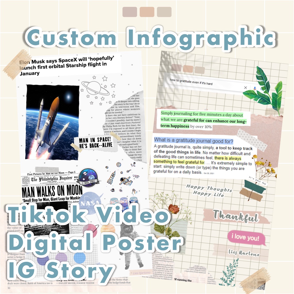 Jasa Desain Kekinian ✨ (Instagram Story, Instagram Feed, Moodboard, Infographic)