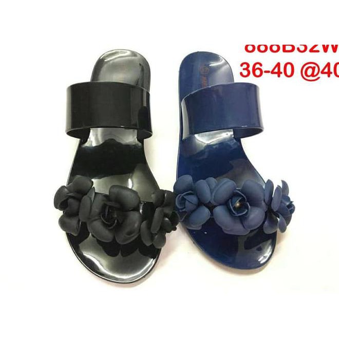 888 sendal sandal cewek jepit jelly flat bara bara barabara impor