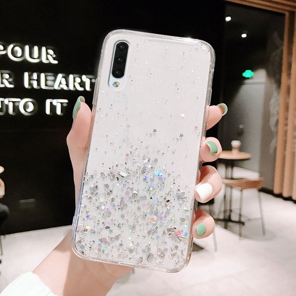 CASE GLITTER SAMSUNG A30 A20 M10SSOFT CASE GLITTER JELLY GLITTER BLING CASING CLEAR SOCKET