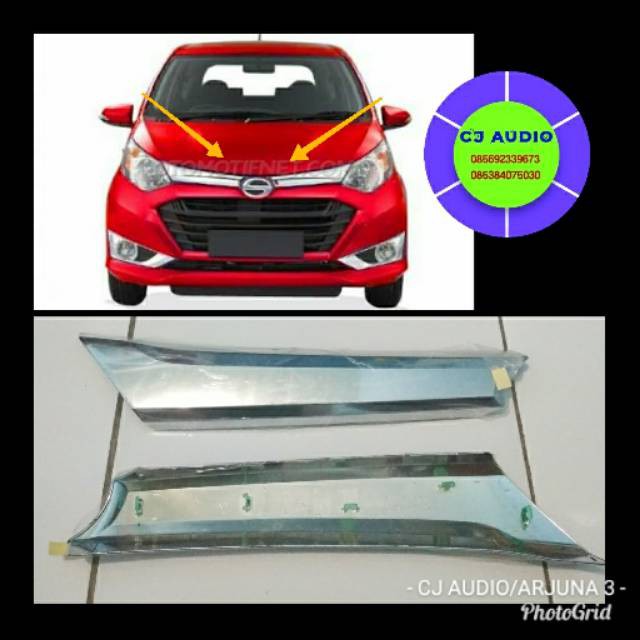 LIST LIS GRILL DEPAN SIGRA ORIGINAL- AKSESORIS EKSTERIOR MOBIL