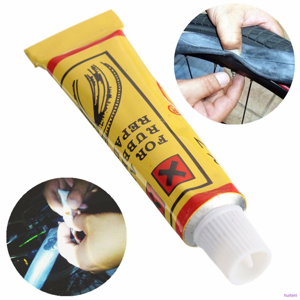 10pcs Bicycle Tire Patch Glue Road Mountain Bike Tyre Inner Tube Puncture Repair Rubber Cement huiteni