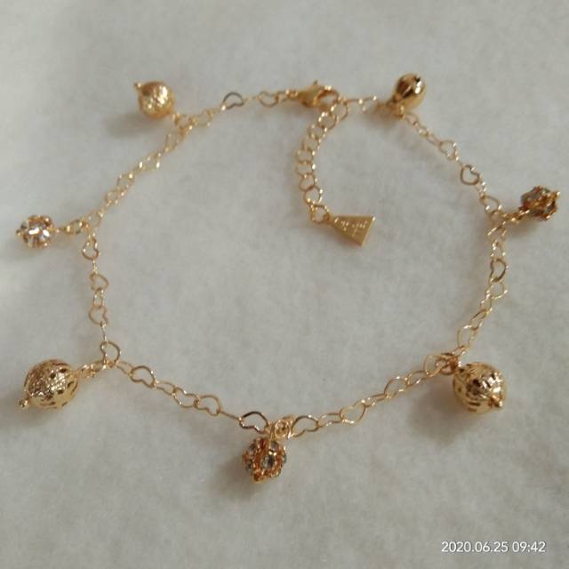 XUPING GELANG KAKI DEWASA GOLD CANTIK