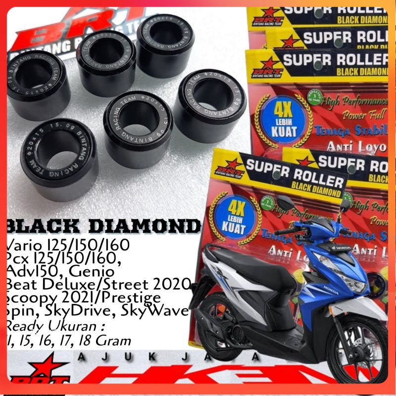 ORIGINAL ROLER RACING BRT BEAT DELUXE HONDA GENIO VARIO125 ROLLER BRT BEAT 2020 11-12-13-14-15-16-17