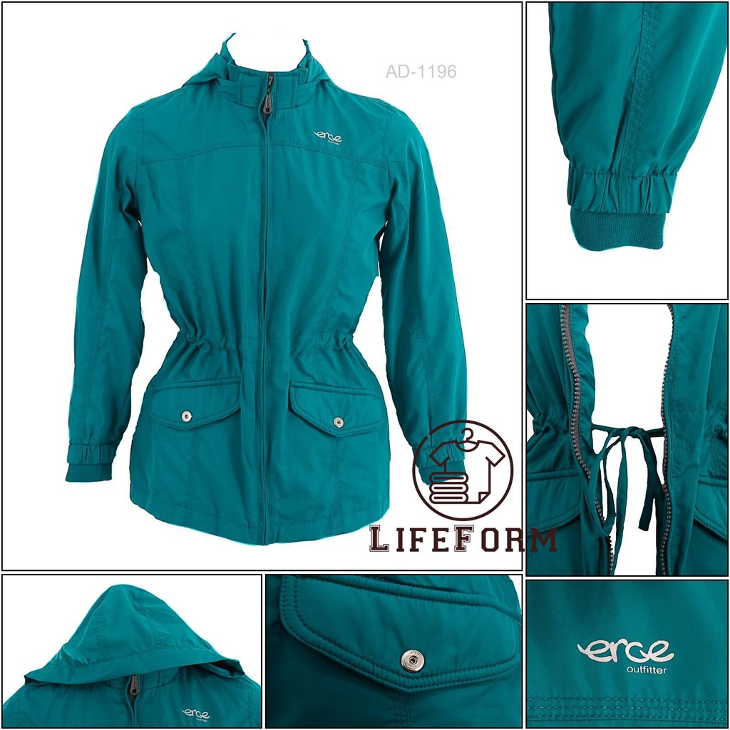 [AD1196] Jaket Parasit wanita Hijau Muda Erce 2XL-4XL