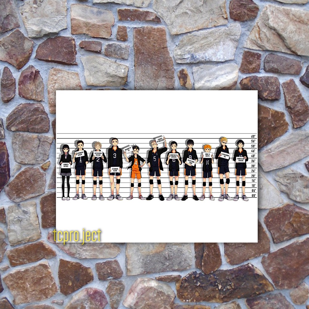 HAIKYUU ANIME POSTER 01 - DEKORASI POSTER KAYU