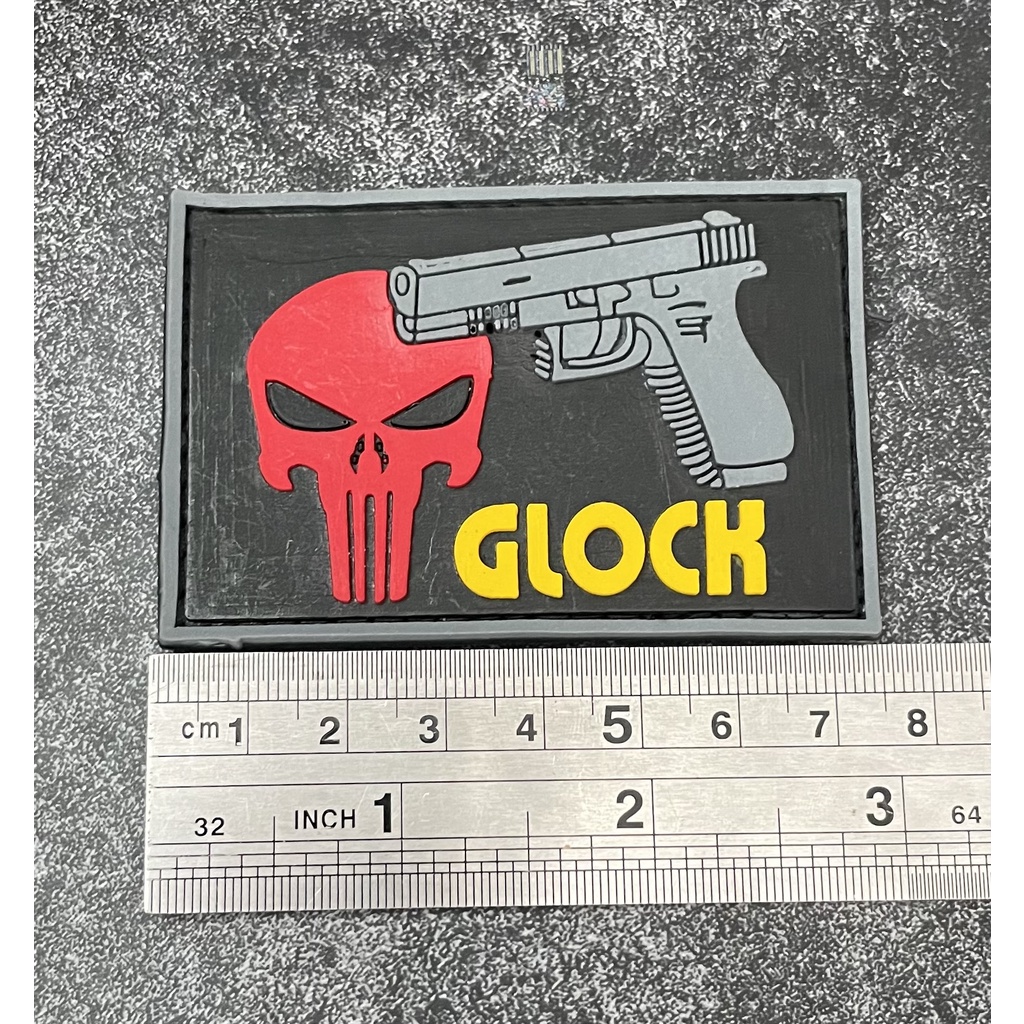 Patch Gl*ck Skullo (Me) - Patch Velcro Gl0ck - Prepetan