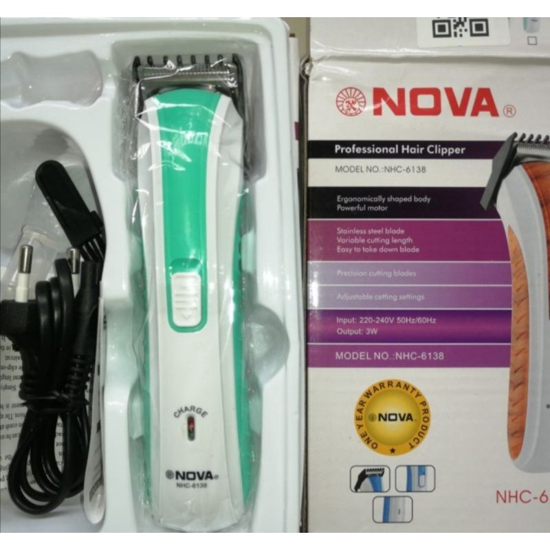 Alat cukur rambut bulu jenggot kumis Nova
