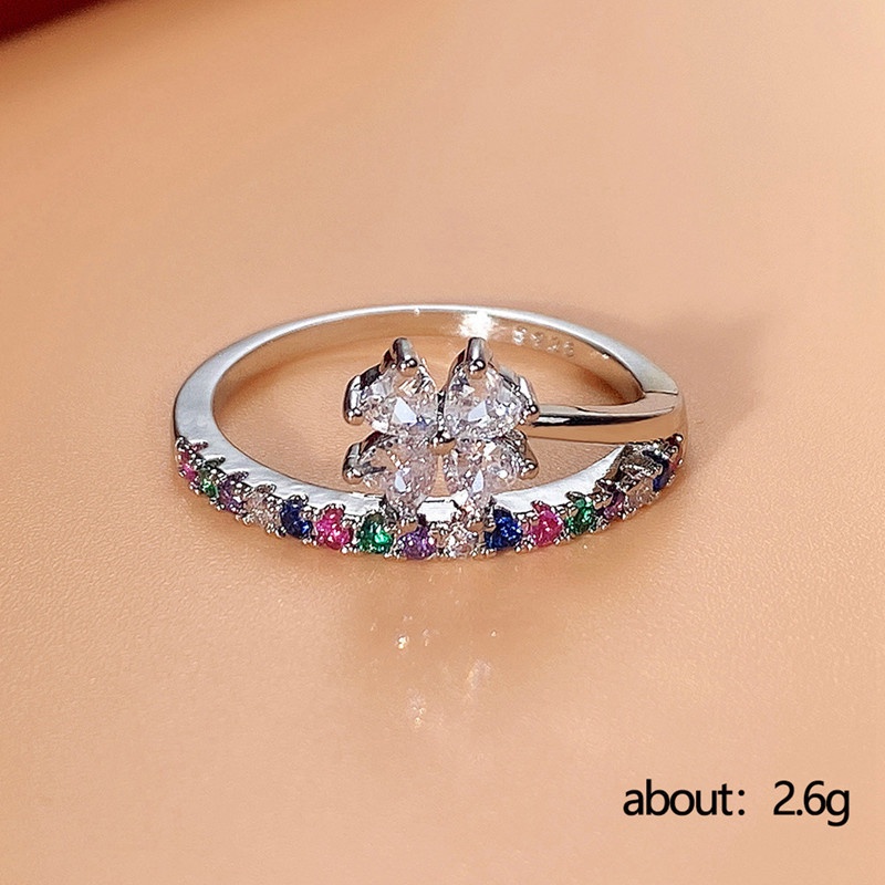 Cincin Batu CZ Warna-Warni Untuk Wanita