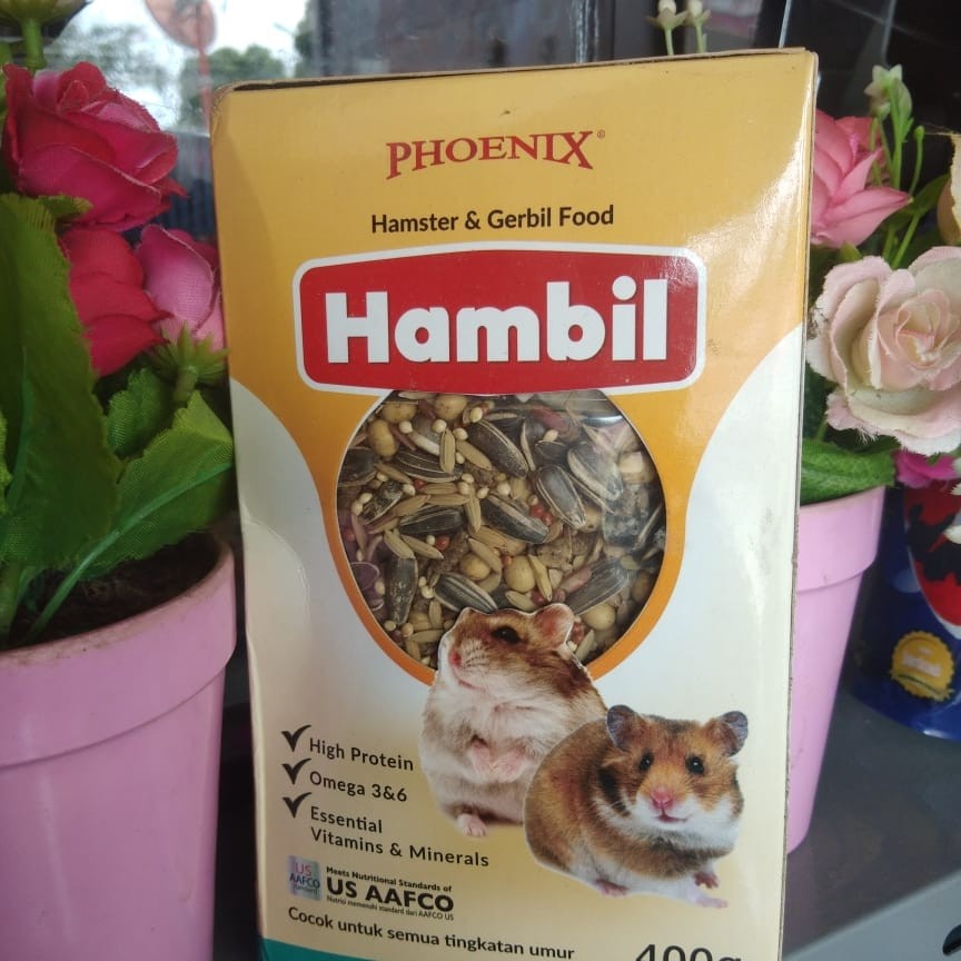 Pakan Makanan Hamster Gerbil Food HAMBIL Phoenix Kwaci Kuaci Hamsfood