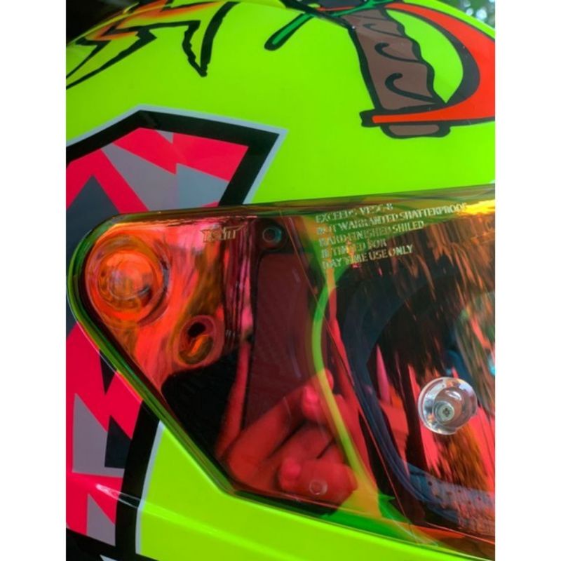 VISOR IRIDIUM RED GOLD PHOTOCROMIC KYT NFR / KYT NX RACE