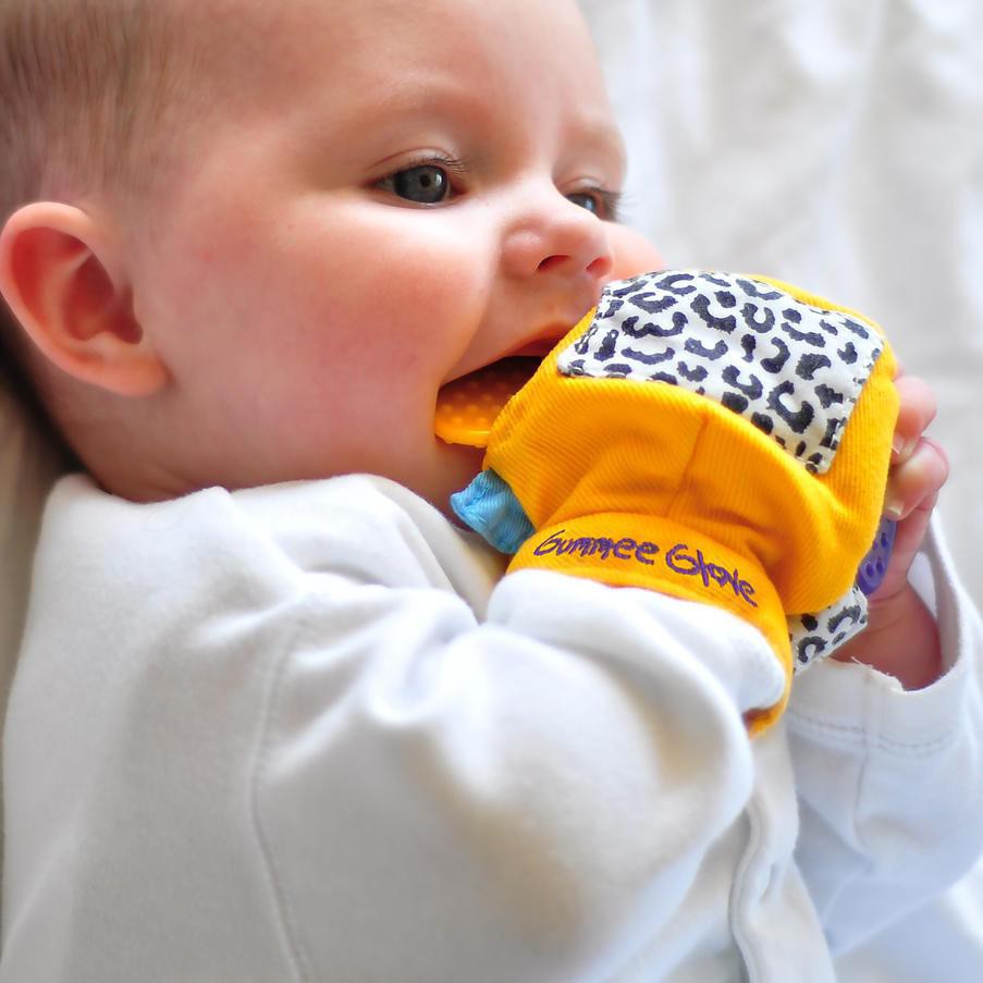 Gummee Glove Teething Mitten Yellow