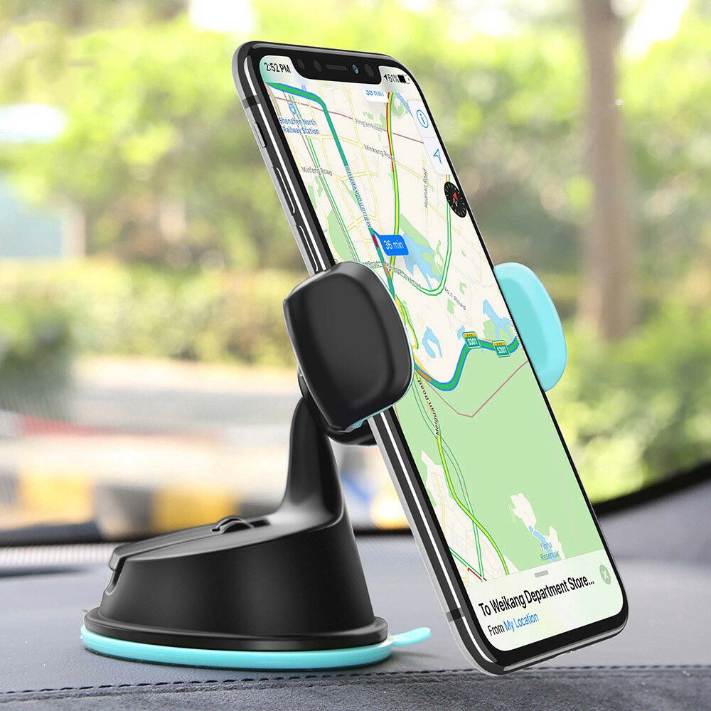 Mount Holder Smartphone / Iphone / GPS Universal 360 Derajat untuk Kaca Depan Mobil