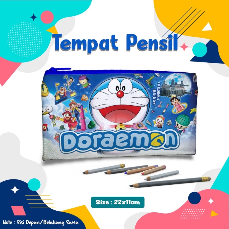 

Dompet pensil Pena / Tempat Alat Tulis Pensil Tempat Pensil Doraemon #031 Pencil Case Dompet Pouch Kosmetik Wadah Uang Kostak Kotak Alat Tulis