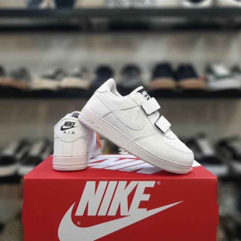 SEPATU NIKE ANAK LAKI LAKI PEREMPUAN SEPATU NIKE AIR FORCE ANAK SEPATU ANAK ANAK PUTIH KADO KIDS