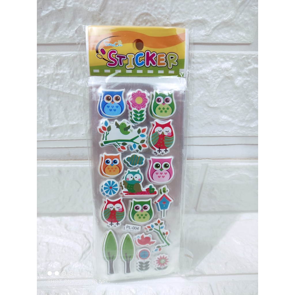 

STICKER TIMBUL ISI 10 PCS DAN 20 PCS TERMURAH/STICKER TIMBUL GAMBAR KARTUN DAN BUAH