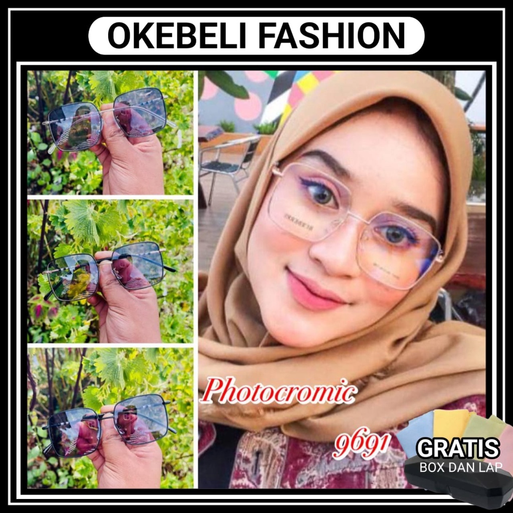 KACAMATA PRIA WANITA TRENDI TERBARU PHOTOCROMIC