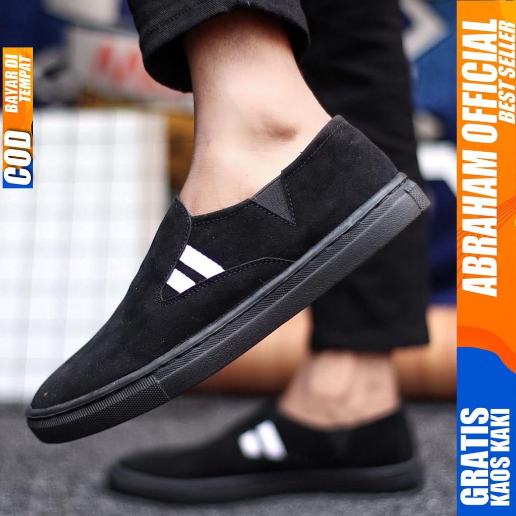 Abraham Diskan - Sepatu Slip On Pria Casual