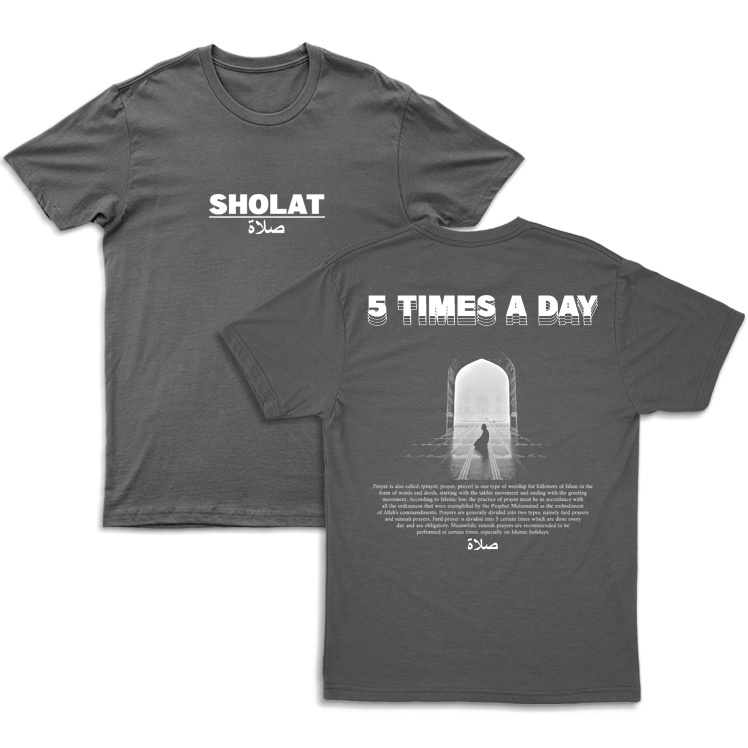 Kaos Dakwah Islami Streetwear Murah Sholat-1
