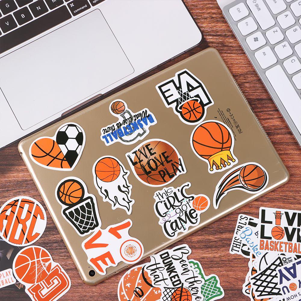 Populer 50Pcs/set Stiker Basket Lucu Tahan Air Notebook Gitar Graffiti