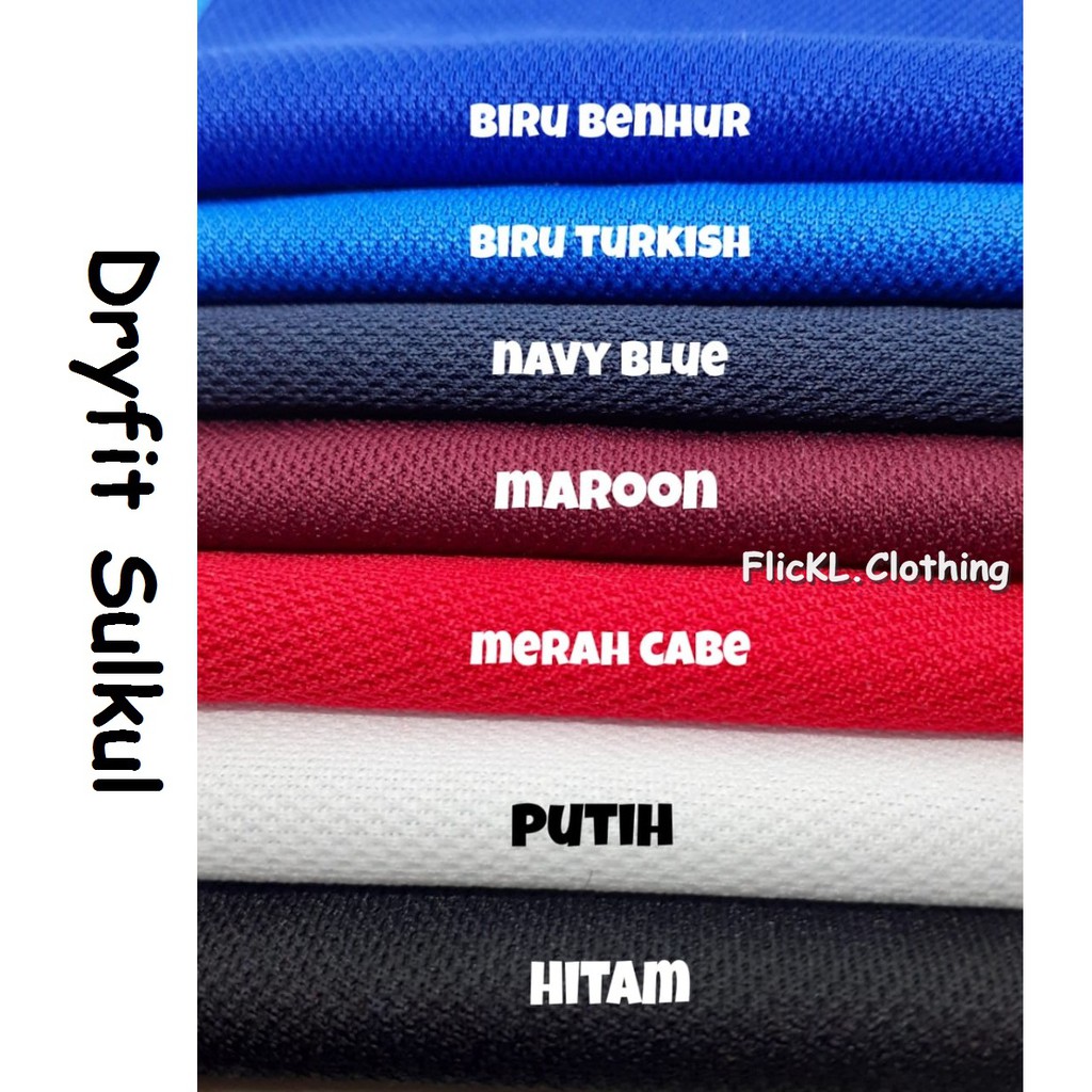 Bahan Kain Kaos Baju Dryfit Dry Fit Sulkul Olahraga Jersey Bola Basket Futsal