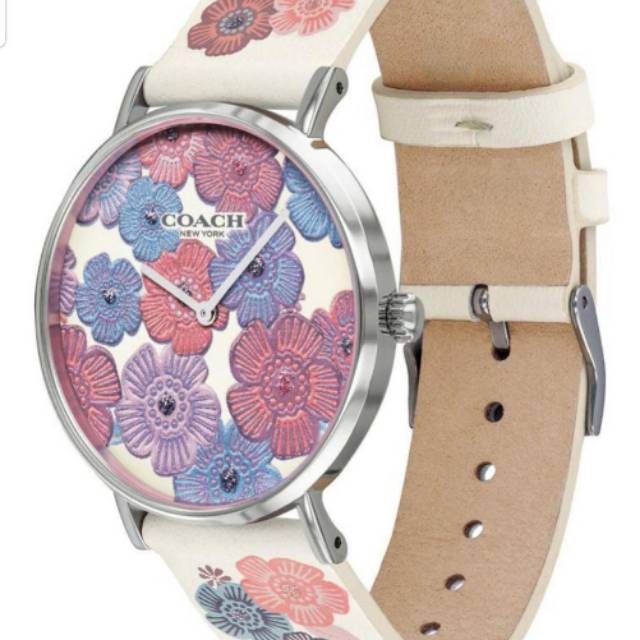 Jam Coach White Flower Leather