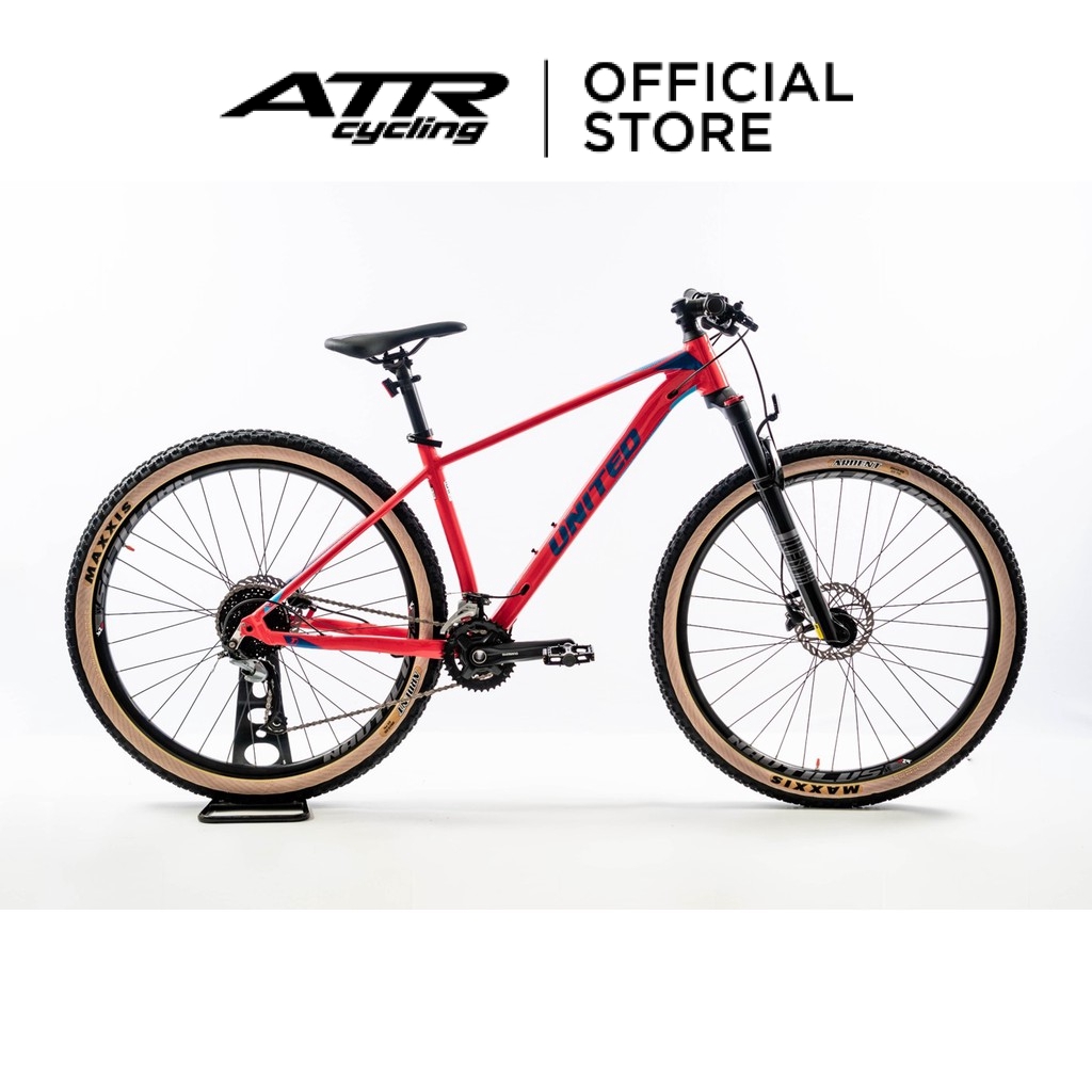 United Bike - Mountain Bike Clovis 4.00 Size M MTB29-18Sp (Merah-Biru-Biru)