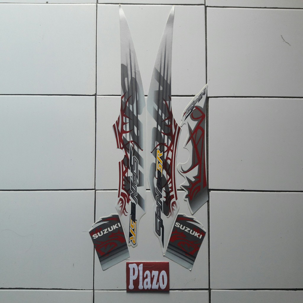 striping suzuki spin sr 125 2010 putih